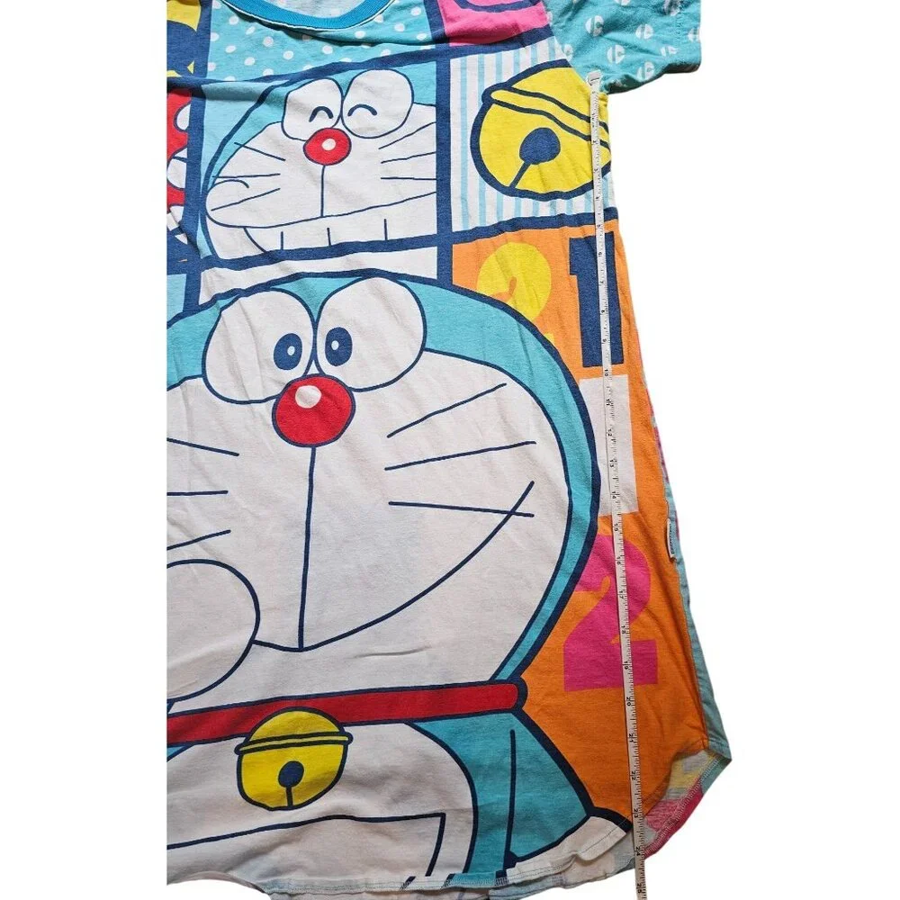 Doraemon Sleepwear Womens T-Shirt Dress Cartoon Design Cool Planet Thailand Sz F
